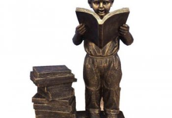 仿真讀書雕塑 學(xué)校雕塑 步行街?jǐn)[件
