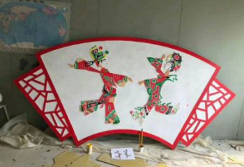 農村皮影雕塑 抽象藝術傳統(tǒng)雕塑 烤漆雕塑