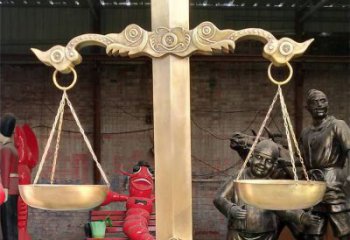 政府反腐雕塑 仿真倡廉雕塑 烤漆法治雕塑