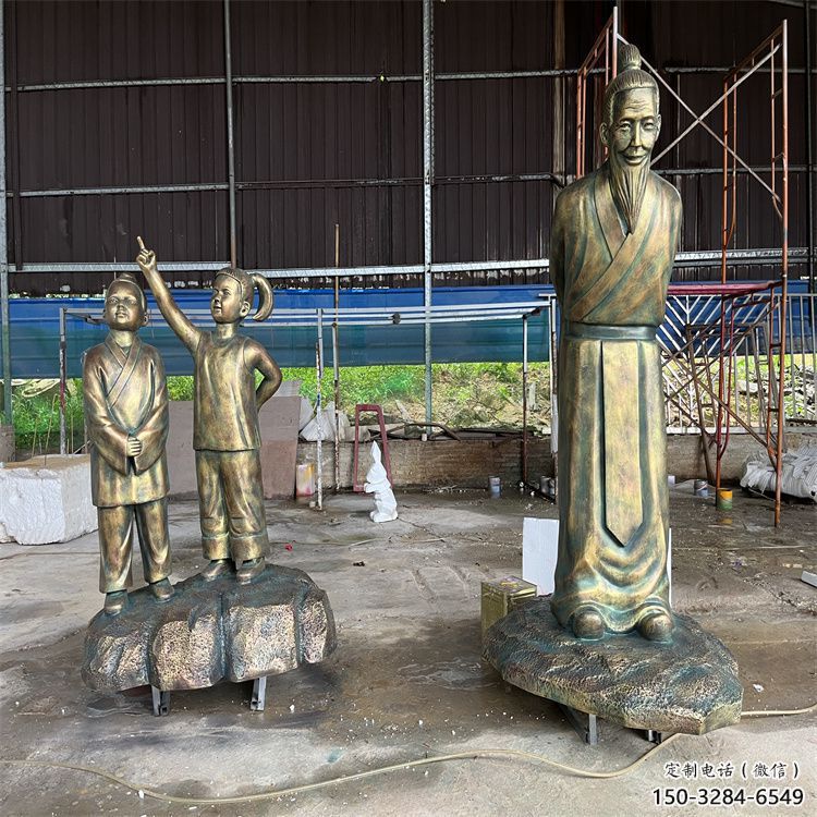 別墅區(qū)看書雕塑 仿真學(xué)生雕塑 大型人物雕塑