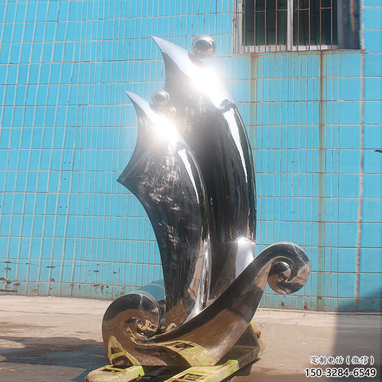 揚(yáng)帆雕塑 仿真遠(yuǎn)航雕塑 烤漆風(fēng)帆雕塑