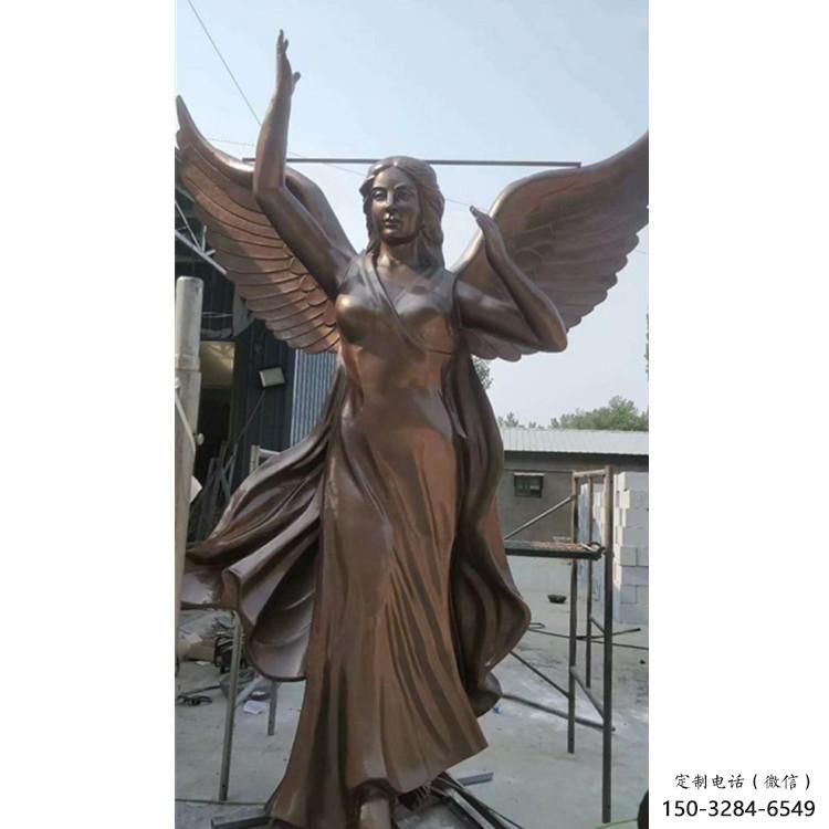 大門口和平女神雕塑 發光公園人物雕塑 仿真歐式雕塑