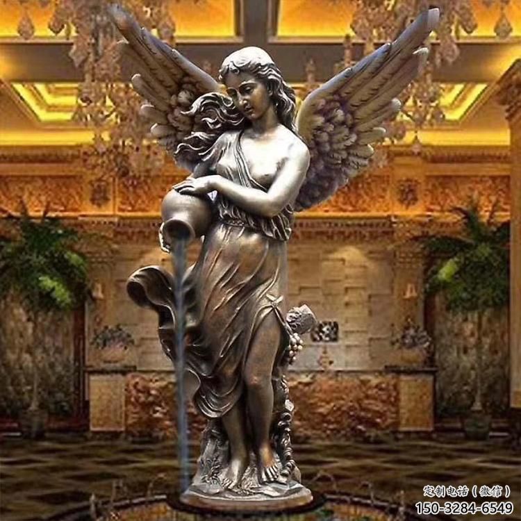 戶外和平女神雕塑 噴漆人物雕塑 抽象歐式雕塑