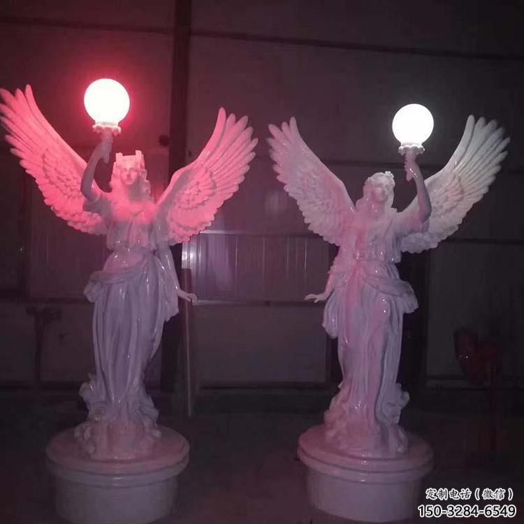 庭院和平女神雕塑 公園草地人物雕塑 鍛造歐式雕塑