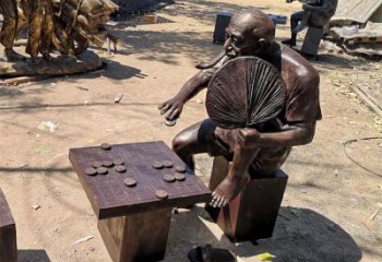 酒店下象棋雕塑 景觀美陳雕塑 現(xiàn)代民俗雕塑