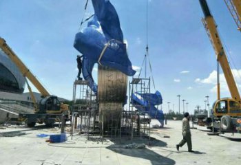 運動場建筑雕塑，不銹鋼五環雕塑，景區烤漆建筑雕塑