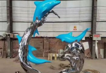 浪花雕塑廠家，抽象藝術(shù)造型，戶外廣場(chǎng)小品