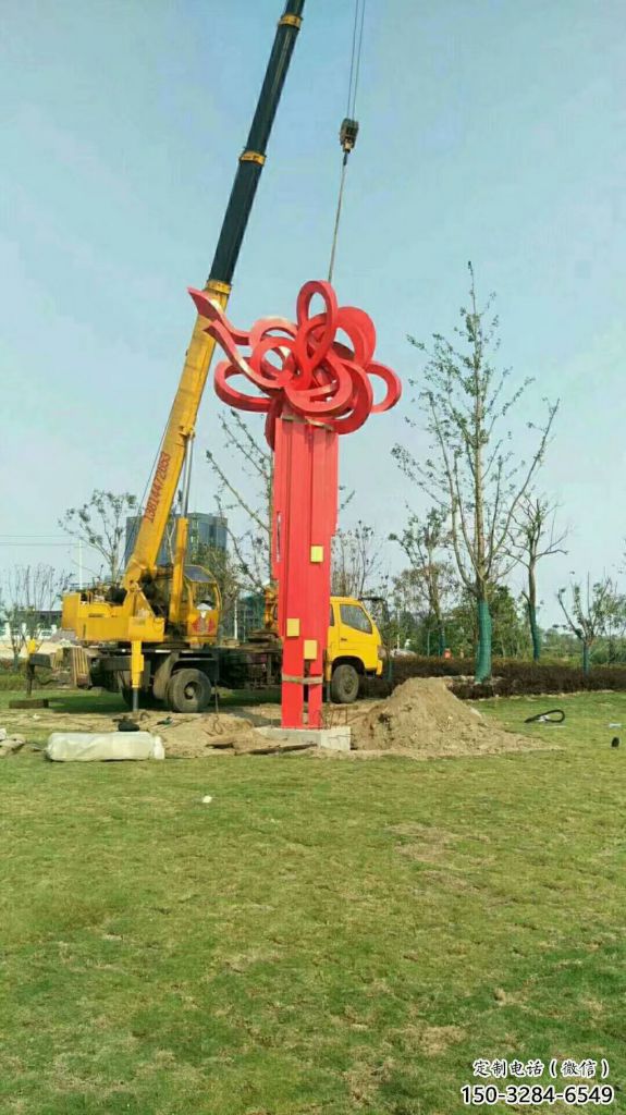 中國結雕塑 景觀美陳雕塑 噴漆文化雕塑