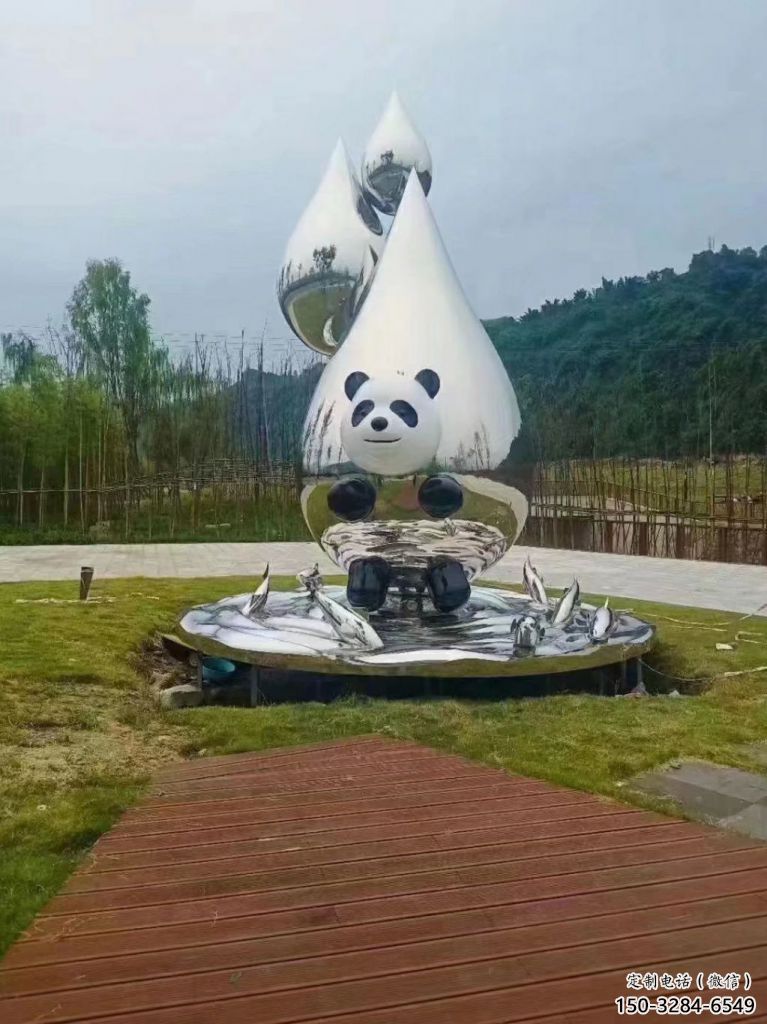 房地產水珠雕塑廠家 現代淚滴雕塑 幾何雕塑