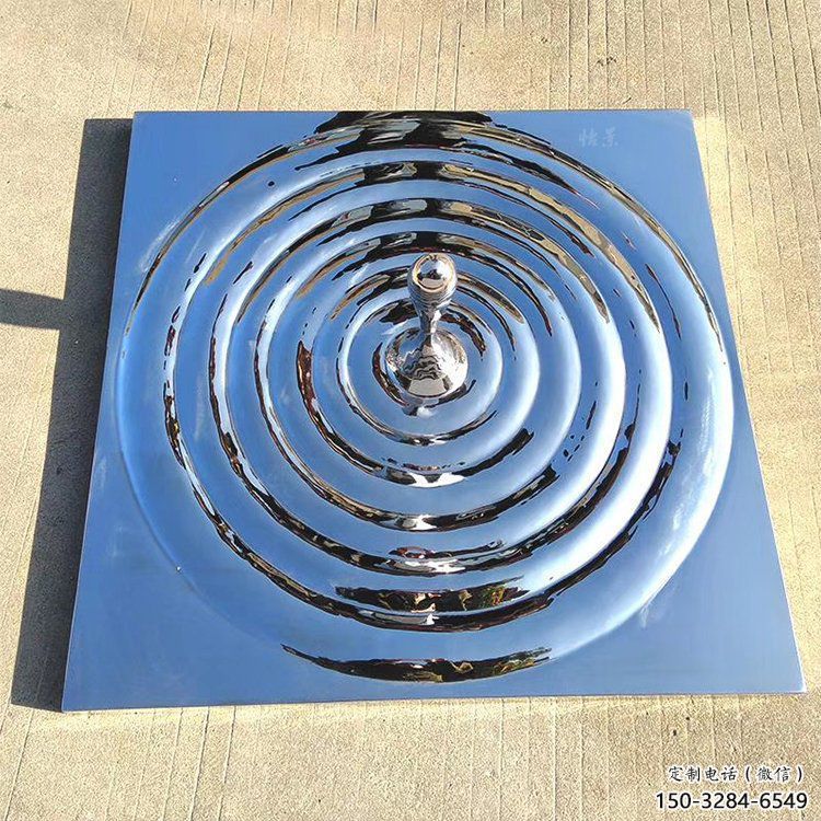 幾何水珠雕塑 發(fā)光公園雕塑 大門口雕塑