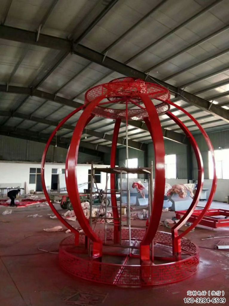 創(chuàng)意燈籠雕塑 啞光雕塑 公園雕塑