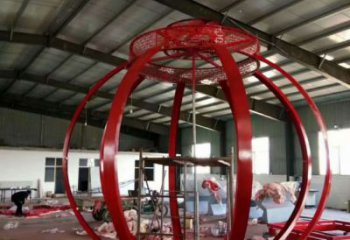 創意燈籠雕塑 啞光雕塑 公園雕塑