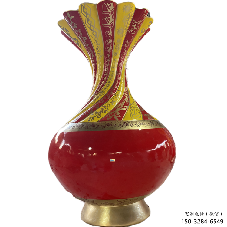 花瓶雕塑生產 景觀雕塑 噴漆瓶子雕塑