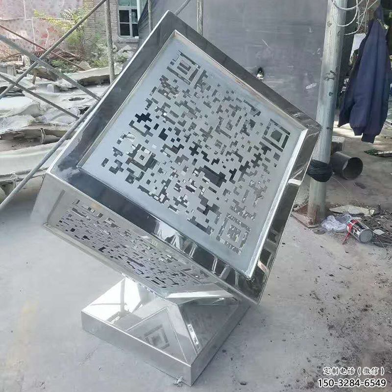 大型商場(chǎng)正方形雕塑 仿真正方體雕塑 鏡面方塊雕塑