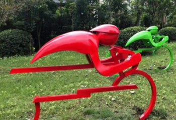 室內(nèi)自行車雕塑 仿真體育雕塑 大型運(yùn)動(dòng)員雕塑