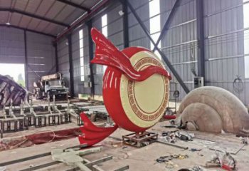 公園大鼓雕塑 創意企業雕塑 美陳鑼鼓雕塑