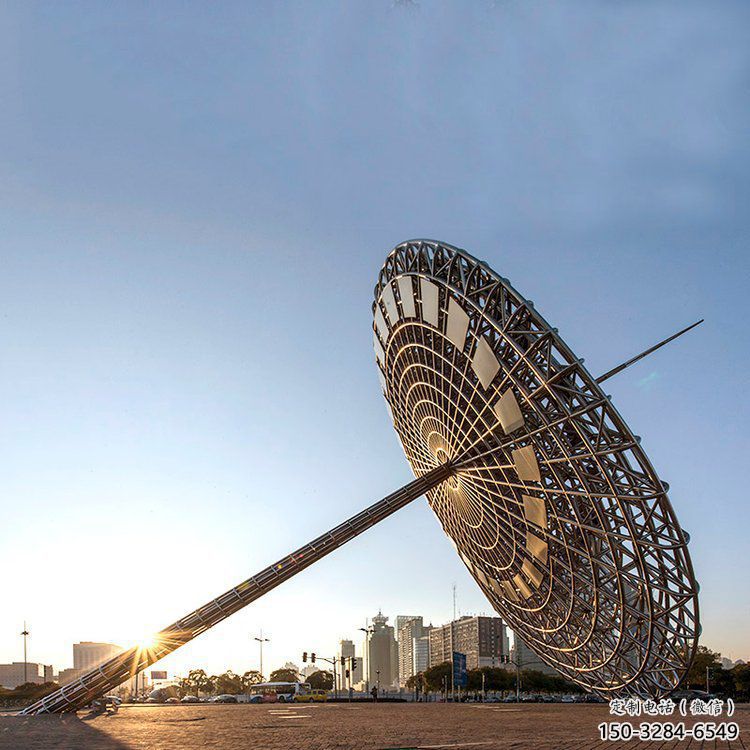 戶外日晷雕塑 噴漆計時雕塑 抽象雕塑