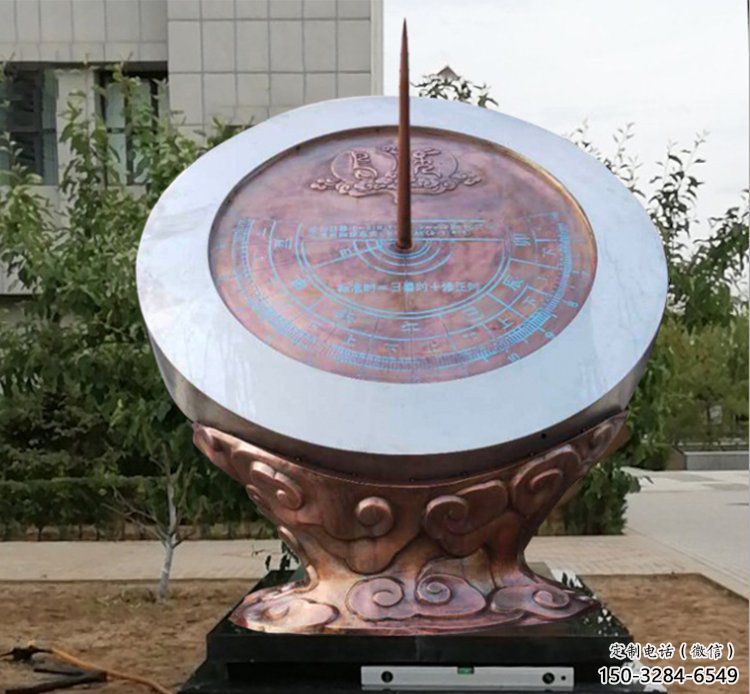 步行街日晷雕塑廠 游樂場計時雕塑 鑄造雕塑