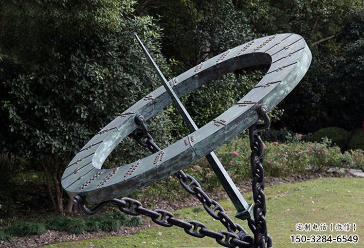 草地日晷雕塑廠家 現(xiàn)代校園雕塑 大型計時雕塑