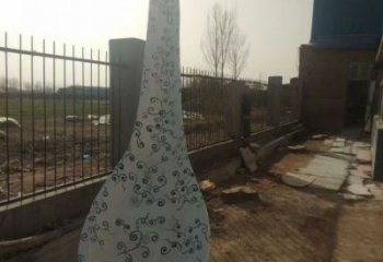 街道湯匙雕塑 現代勺子雕塑 彩繪雕塑