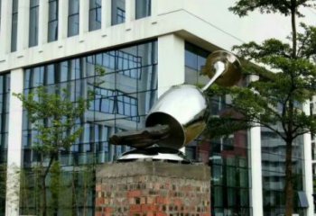 賓館酒杯雕塑 烤漆大型杯子雕塑 歐式酒杯子雕塑