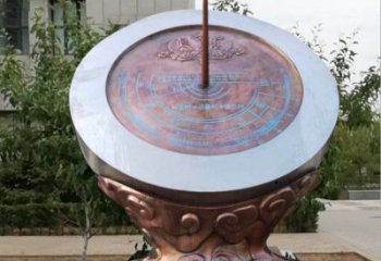 步行街日晷雕塑廠 游樂(lè)場(chǎng)計(jì)時(shí)雕塑 鑄造雕塑