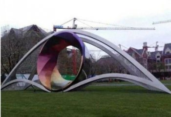 大型眼睛雕塑 歐式步行街眼球雕塑 彩繪雕塑