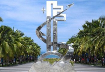 抽象鑰匙雕塑 啞光雕塑 室內金鑰匙雕塑