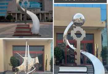 創(chuàng)意鑰匙雕塑 啞光雕塑 公園金鑰匙雕塑