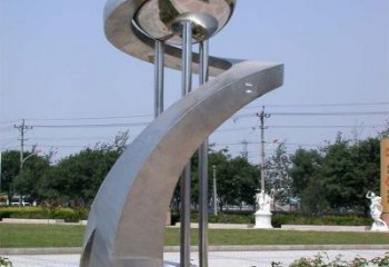 鏤空鑰匙雕塑 噴水園林雕塑 住宅小區金鑰匙雕塑