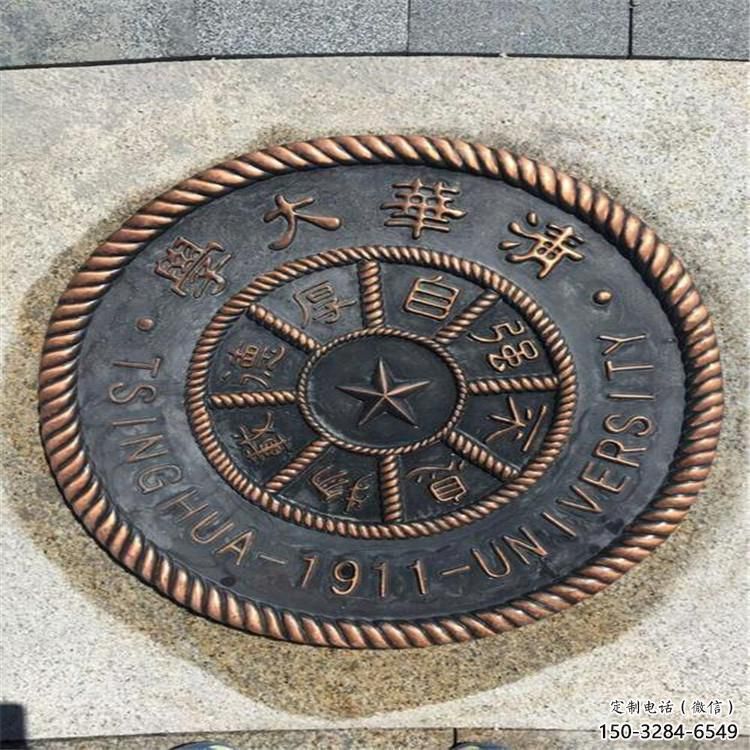 景觀校徽雕塑 剪影浮雕雕塑 商業街景墻雕塑