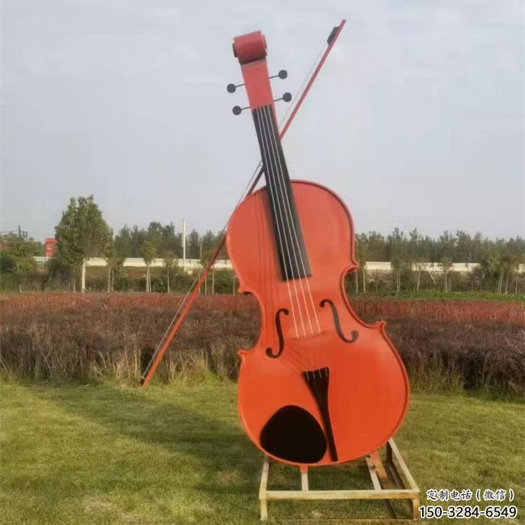 大型琵琶雕塑 鍛造發光樂器雕塑 房地產音樂雕塑