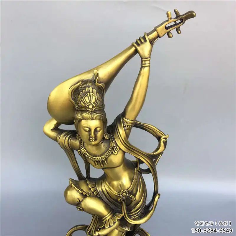 公園琵琶雕塑 戶外樂器雕塑 抽象音樂雕塑