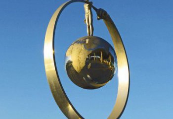 現(xiàn)代星球雕塑 大型別墅區(qū)雕塑 彩繪星空雕塑