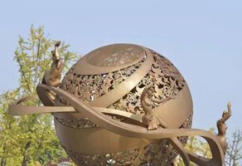 鑄造星球雕塑 中式村口星空雕塑 景觀雕塑