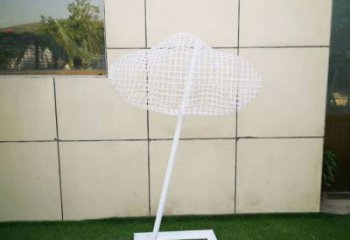 仿真云梯雕塑 電鍍現代梯子雕塑 部隊云朵雕塑