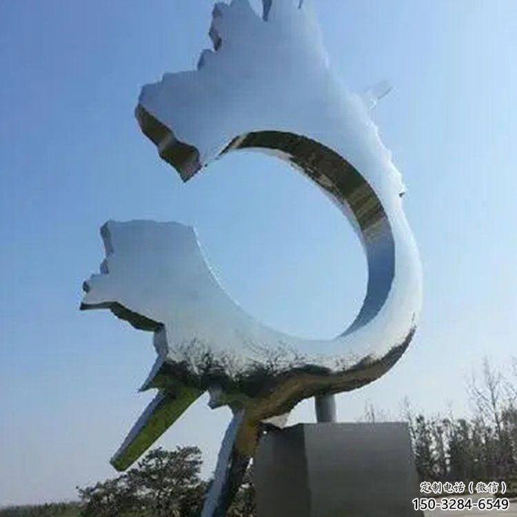 大型商場齒輪雕塑 仿真工業雕塑 鏡面機械雕塑