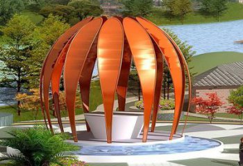 現代鳥籠雕塑 大型別墅區籠子雕塑 彩繪鳥籠子雕塑