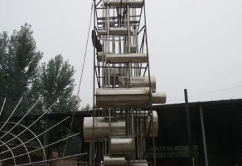 鍛造齒輪雕塑 景觀機械雕塑 戶外工業雕塑