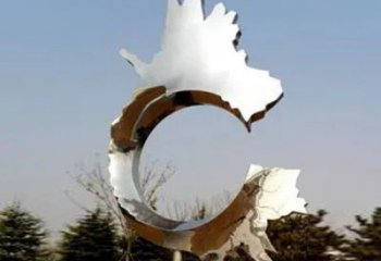 鏡面齒輪雕塑 烤漆大型機(jī)械雕塑 彩繪工業(yè)雕塑