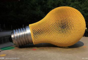 燈泡雕塑 景觀校園電燈泡雕塑 商業(yè)街燈具主題