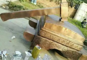 廣場(chǎng)錘子雕塑 抽象法錘雕塑 烤漆法治雕塑