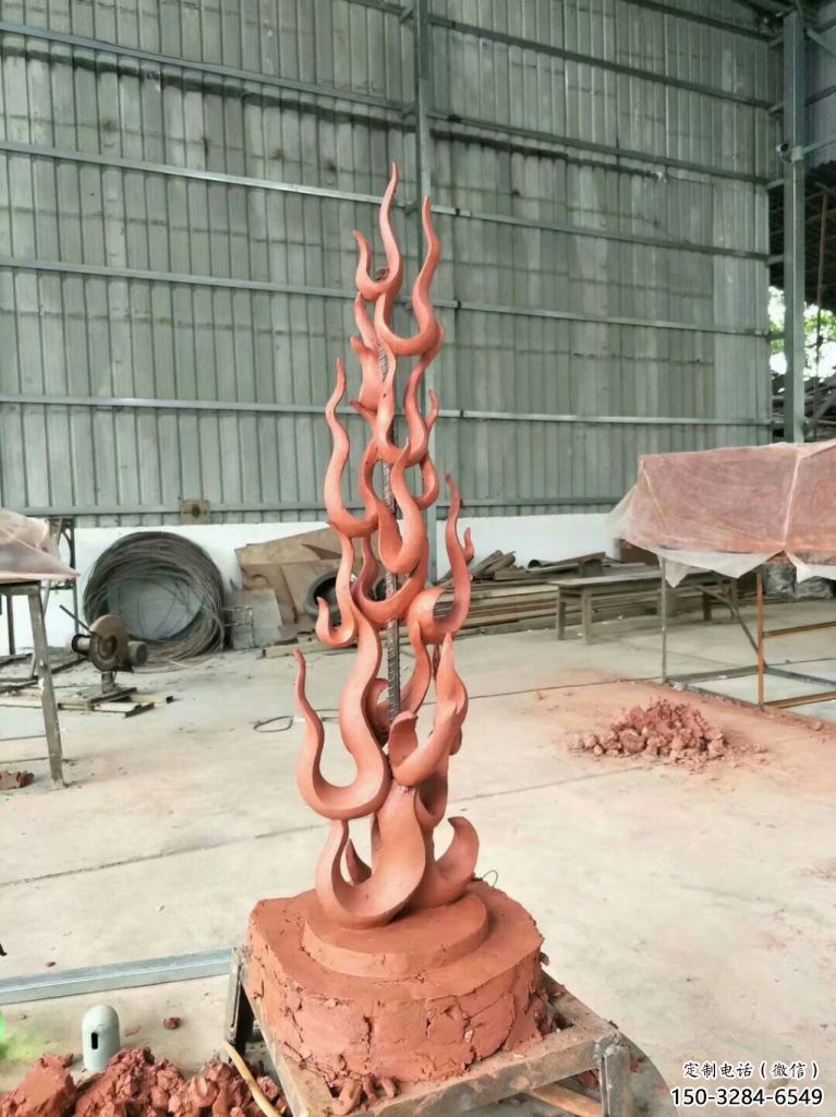 火苗雕塑 景觀景觀雕塑 噴漆火焰頭雕塑