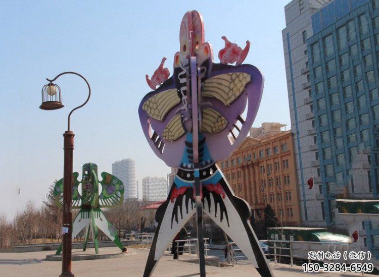 大型風(fēng)箏雕塑 歐式步行街景觀雕塑 彩繪雕塑