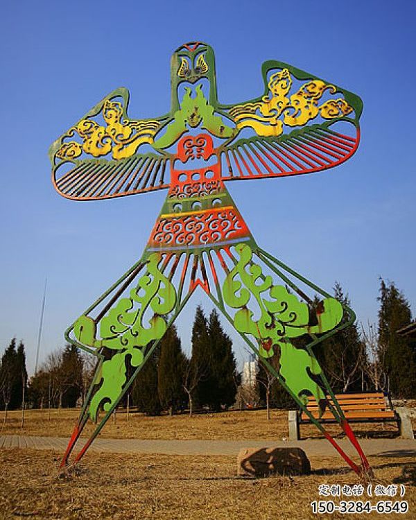 庭院風(fēng)箏雕塑 公園景觀雕塑 鍛造雕塑