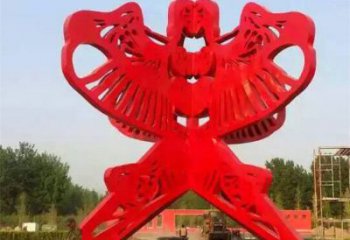 大門口風箏雕塑 發光公園景觀雕塑 仿真雕塑