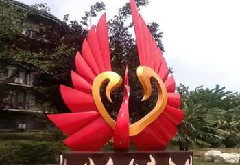 商業街風箏雕塑 烤漆景觀雕塑 彩繪雕塑