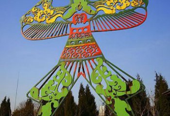 庭院風箏雕塑 公園景觀雕塑 鍛造雕塑
