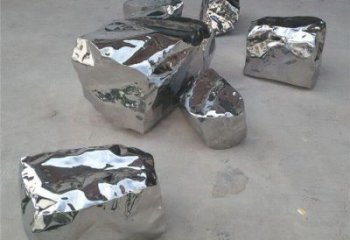 別墅區(qū)石塊雕塑 大型別墅區(qū)石頭雕塑 剪影景觀石雕塑