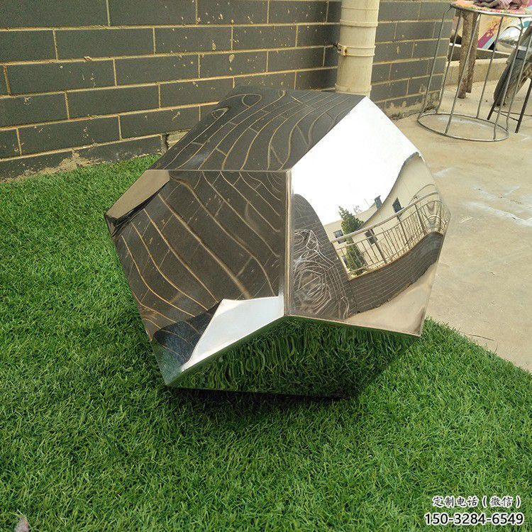 大型商場石塊雕塑 仿真景觀石雕塑 鏡面石頭雕